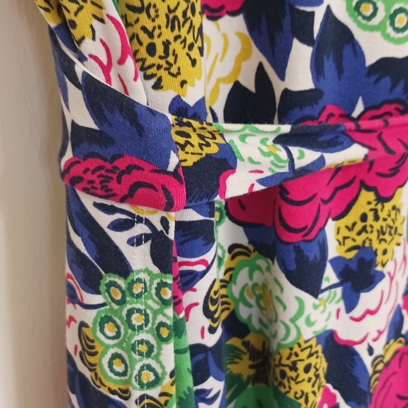 Boden Feminine Floral Wrap Dress Cottagecore Womens Size 10 Long - Picture 9 of 16